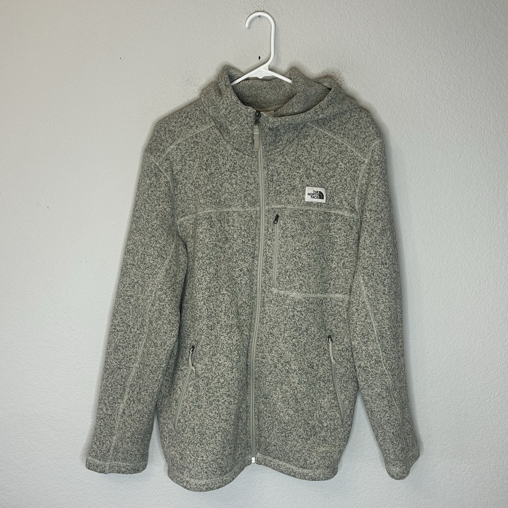 The North Face Gordon Lyons Full Zip Hoodie Men's Size XL Fits L Heather Gray